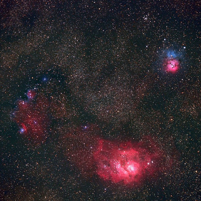 Lagoon & Trifid Nebula